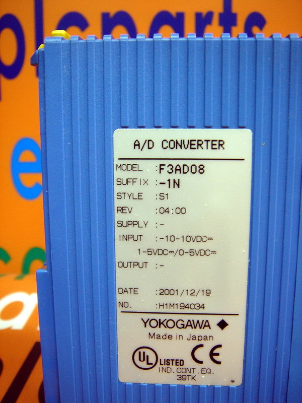 YOKOGAWA PLC F3AD081N A/D CONVERTER PLC DCS SERVO Control MOTOR POWER SUPPLY IPC ROBOT